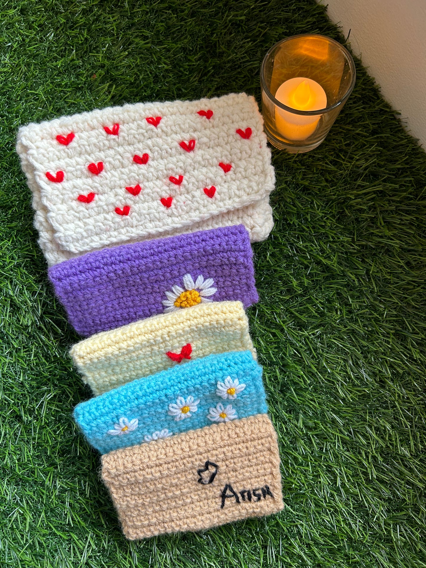 Floral Crochet Wallet
