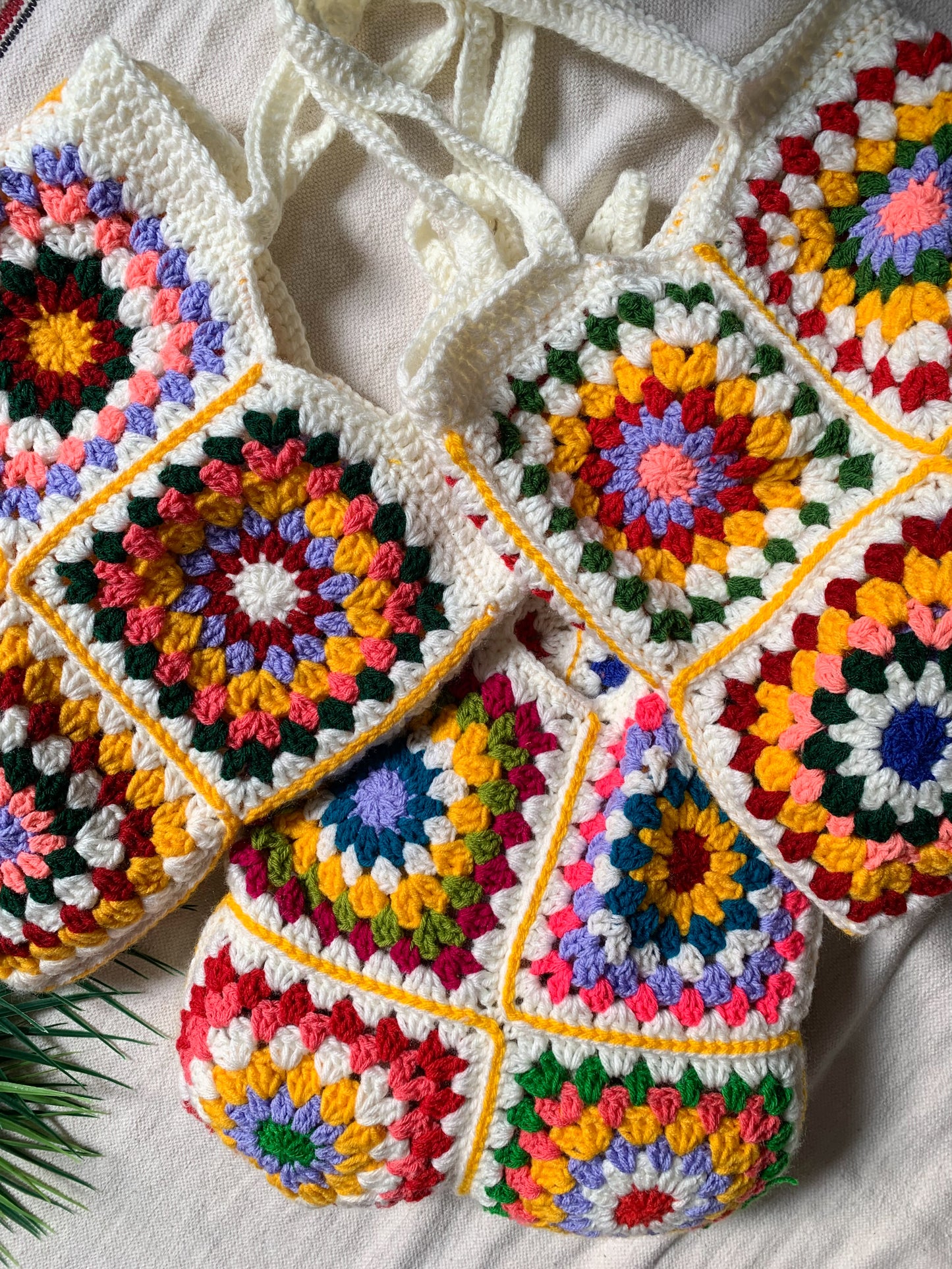 Multicolor Crochet Tote Bag
