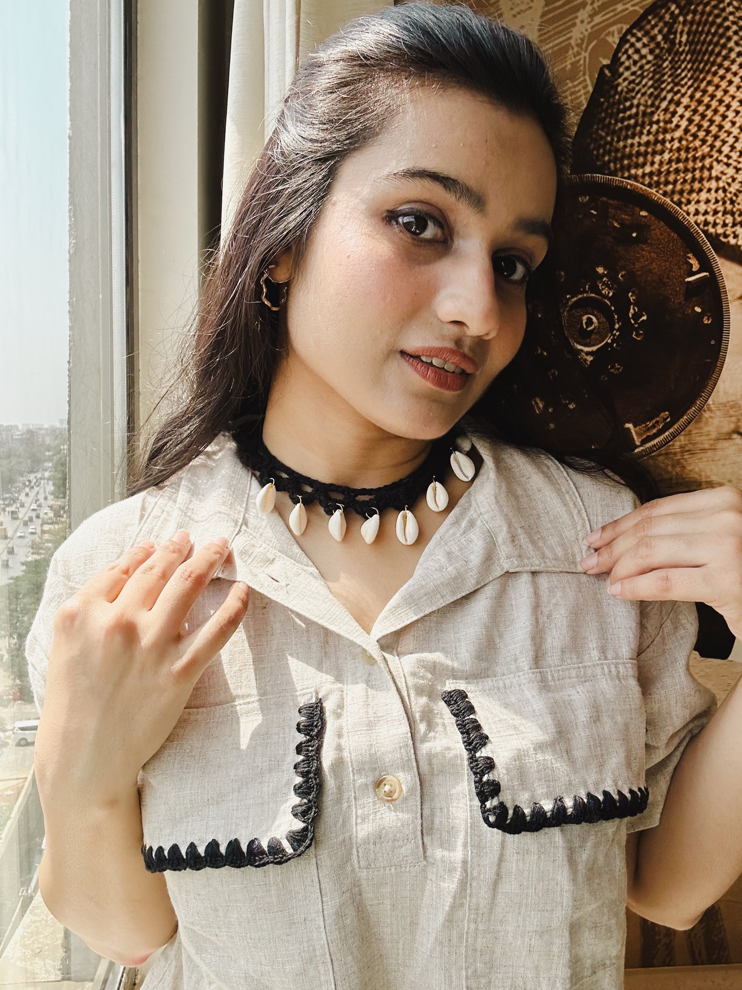 Crochet boho necklace