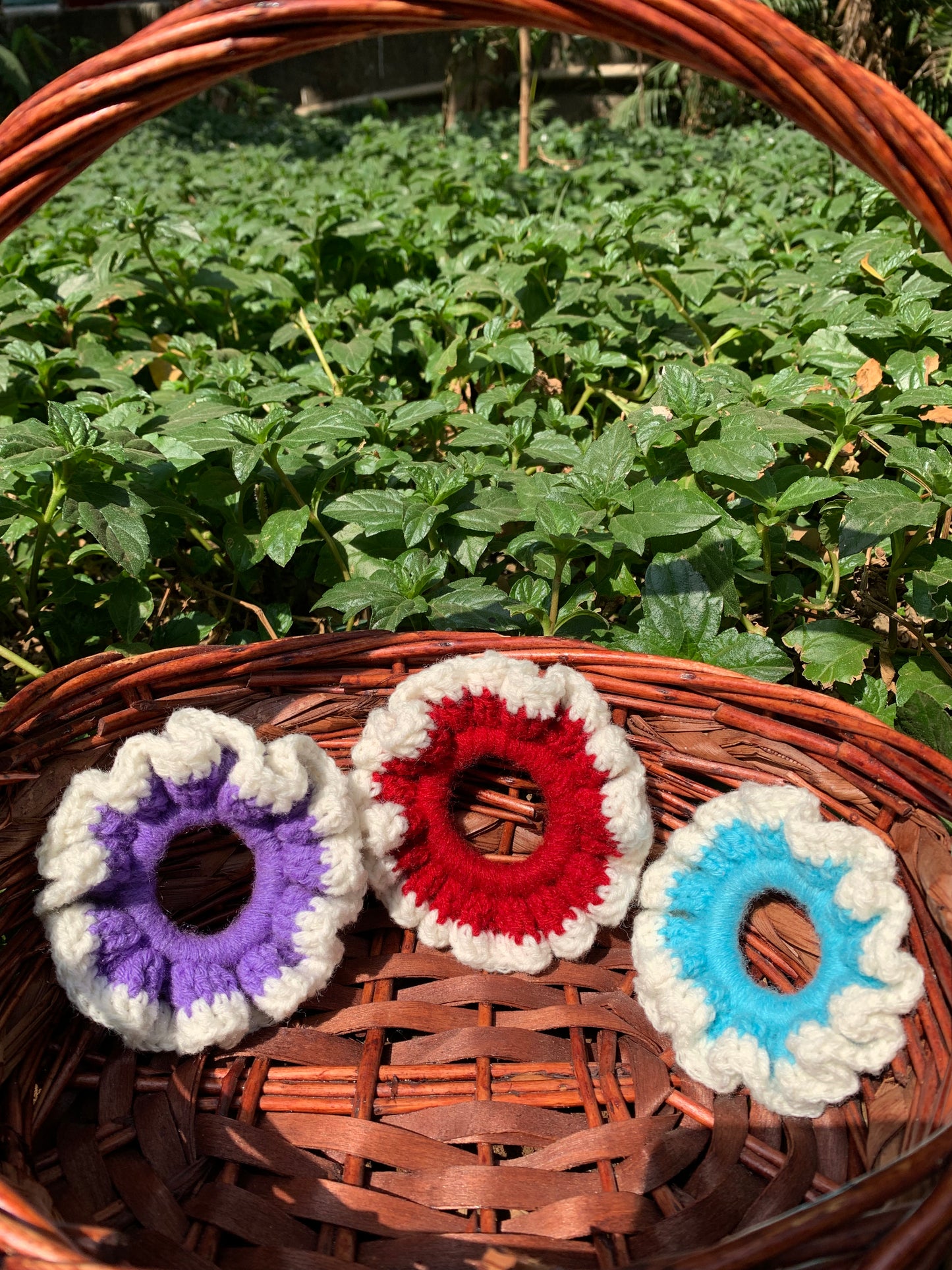 Handmade Crochet Hair Scrunchie
