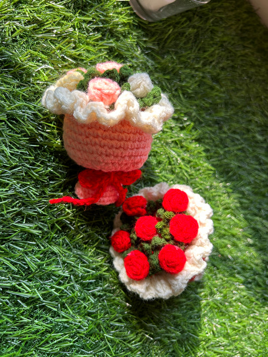 Crochet Mini Flower Bouquet