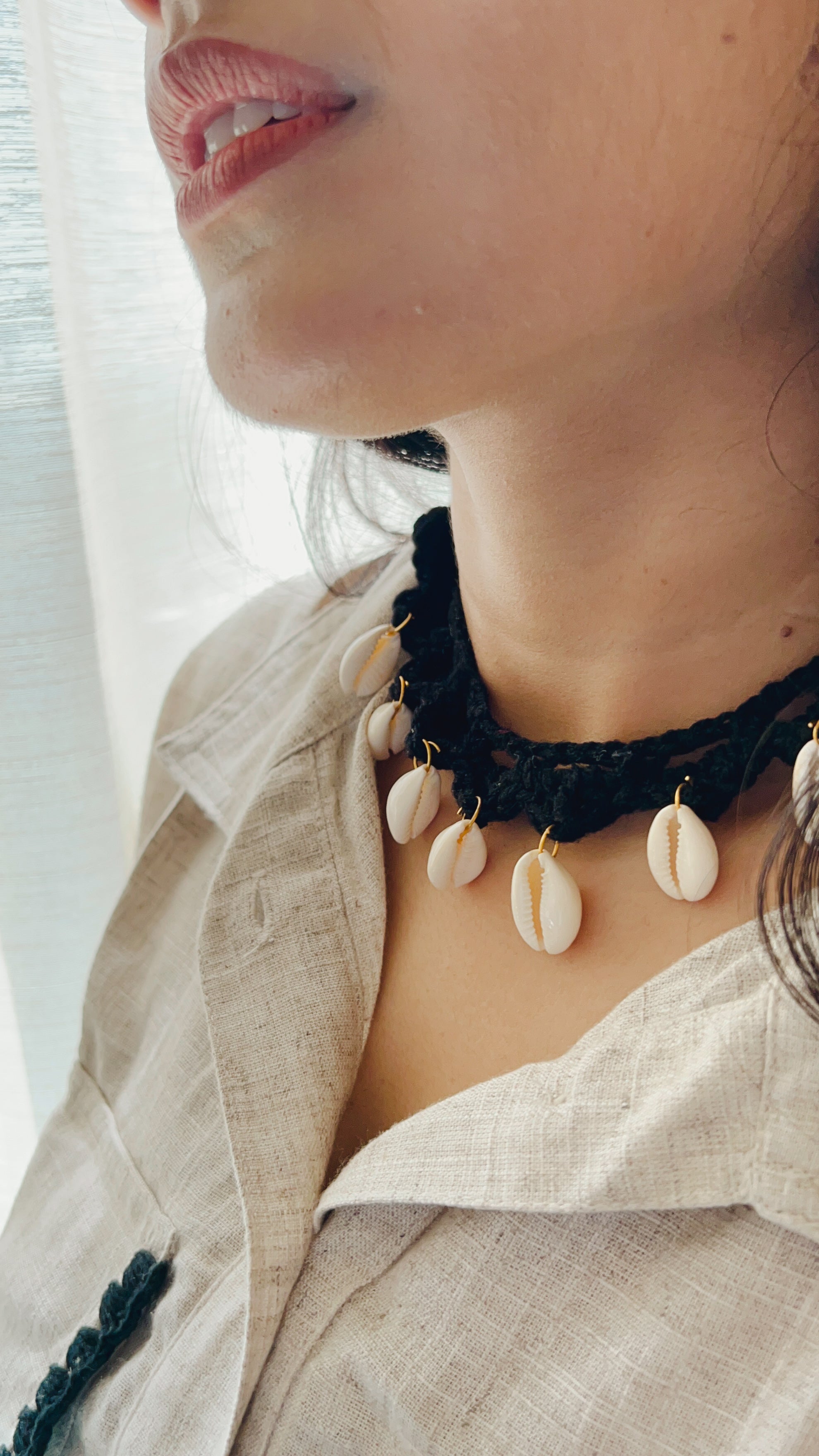 Crochet boho necklace